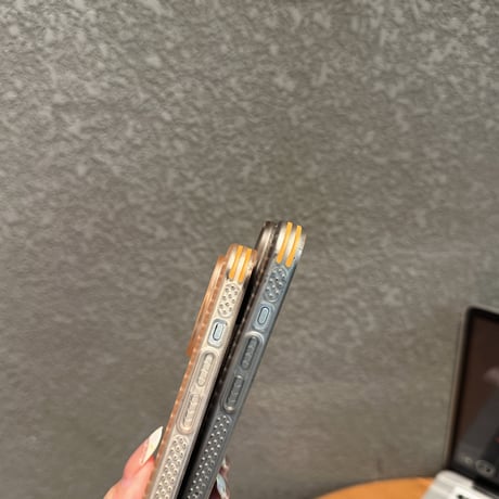 放熱仕様 iPhone16pro/16promaxケース Magsafe対応 四角耐衝撃 iPhone15pro/14/13pro/12promaxカバー シンプル 夏向け[M5371]