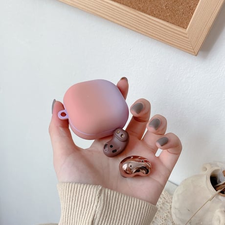 グラデーションカラー ギャラクシーバッズライブケース galaxy buds+ケース 芸能人ファッションgalaxy buds live保護ケースGB2