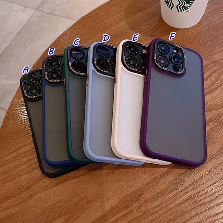 指紋防止 iphone14pro/14promaxカバー マット加工 汚れ付きにくいiphone13/12promaxカバー  耐衝撃 滑りにくい 高品質[M2294]