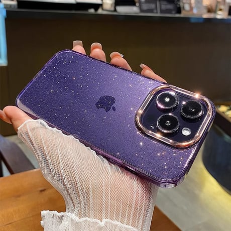 iPhone16Pro/16ケース キラキラ 大人可愛い クリアiPhone15Pro/14ProMax/13ケース 黄ばまない トレンド大人気 [M4675]