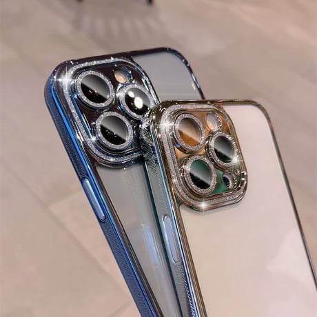 カメラ全面保護 iPhone14pro/14promaxケース キラキラおしゃれ iphone13/12カバー  滑り止め加工 黄ばまない[M2332]