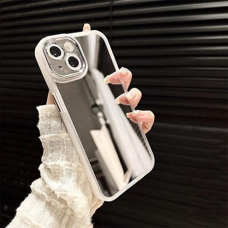 キラキラレンズフイルム付 iPhone15/15proカバー ミラー iPhone14promax/13pro/12ケース 割れない 頑丈[M4260]