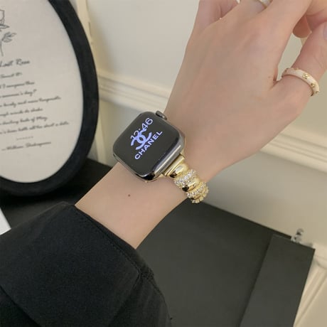 高級感 AppleWatchバンド 高品質 ダイヤデコ アップルウォッチ10/9 ベルト Ultra3/2/1 Series 10/9/8 SE3/2/1 お洒落 人気アイテム[M5499]