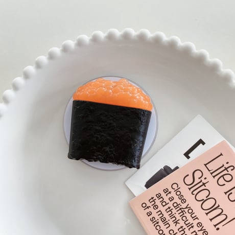 食べ物スマホグリップ マグセーフ式 折り畳み式グリップトーク 卓上スタンド機能付き 耐久性あり プレゼントにおすすめ[M3681]