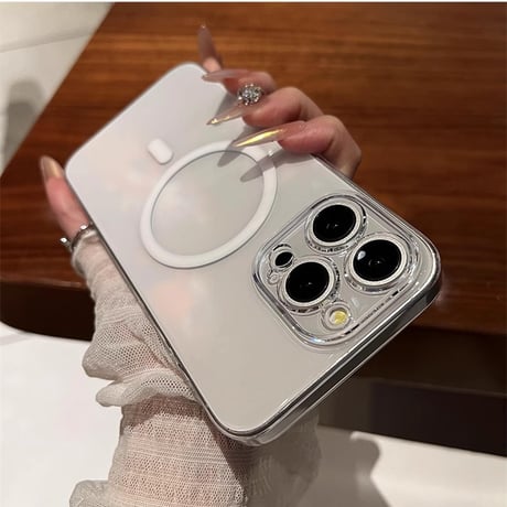 黄ばまない高透明 iPhone16Pro/16ProMaxケース  Magsafe 軽量薄型 iPhone15/14Pro/13promaxクリアケース  カメラ保護 ハード [M4694]