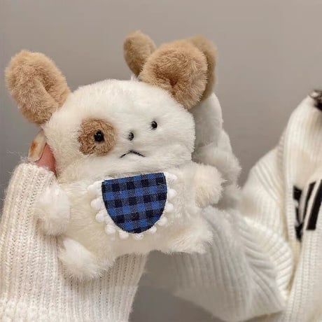 可愛い犬ちゃん airpods3ケース ぬいぐるみdog airpodsproカバー  高品質 可愛い動物デザイン 温かい フック付M1298