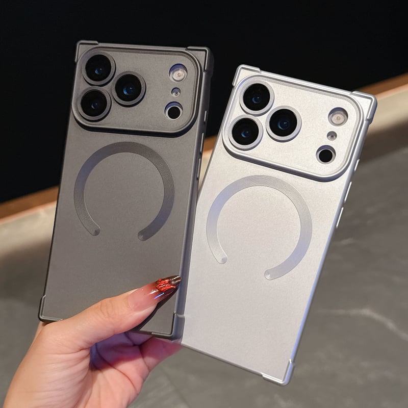 スクエア iPhone17Pro/17Promaxケース Magsafe充電 iPhone17
