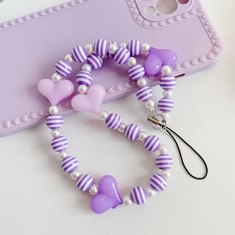 スマホ ストラップ   可愛い ハート  おしゃれ   ハンド携帯ストラップ  女子力アップ  落下防止  全機種対応  頑丈M834
