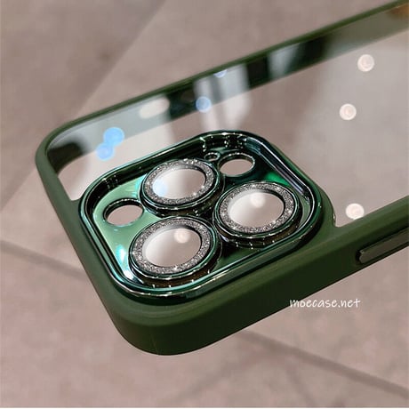 【iPhone15対応】耐衝撃高透明iPhone14promaxケース  キラキラカメラレンズ保護フィルム付き 高級感 頑丈[M2254]