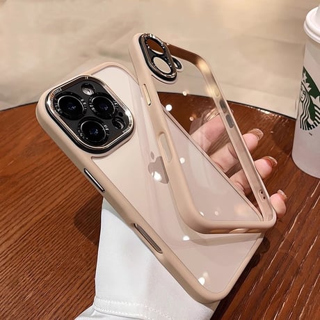 金属カメラカバー iPhone16Pro/16ケース耐衝撃 黄ばまないiphone15pro/14/13promax/12カバー シンプル 高品質[M4767]