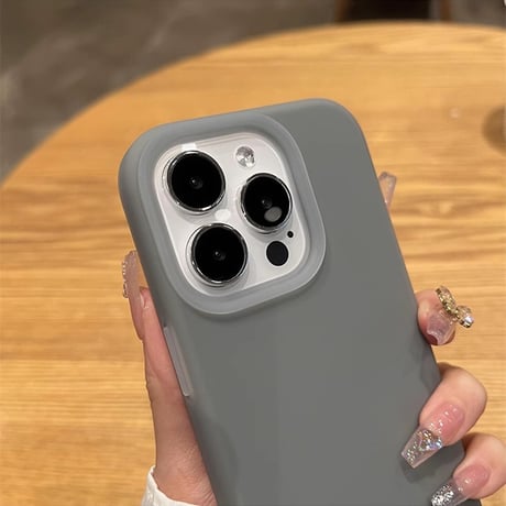 指紋防止 シリコンiPhone15/15pro/15plusケース  手さわりいい丈夫 iPhone14pro/13/12カバー シンプル風[M3938]