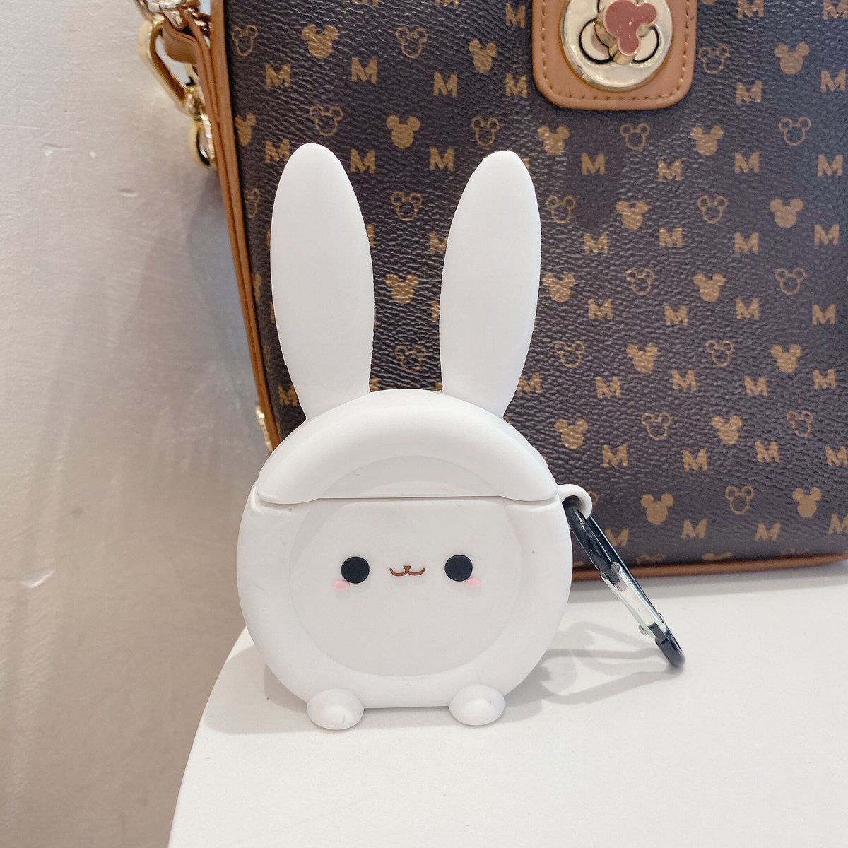 rabbit Airpodsproケース ウサギデザイン エアポッズカバー リング付 