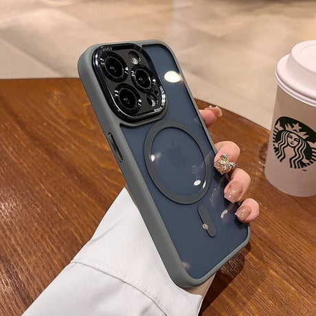 ナチュラルチタン iPhone15pro/15promaxケース ブラックチタン Magsafe対応 iPhone14/13proカバー  高級感 耐久性耐衝撃[M3571]