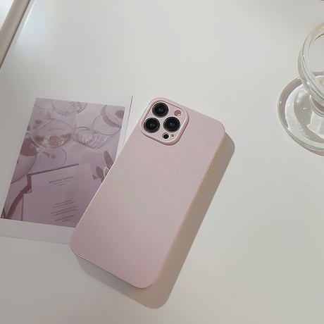 くすみカラー iPhone14/15ケース 韓国風淡色 アイフォン13/12/11カバー 上品で大人っぽい シンプル 全面保護 [M2912]