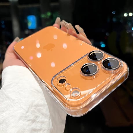 MagSafe対応 iPhone17ProMax/16proケース クリア 高透明度 レンズフイルム付シンプル 高品質 ハードケース[M3481]