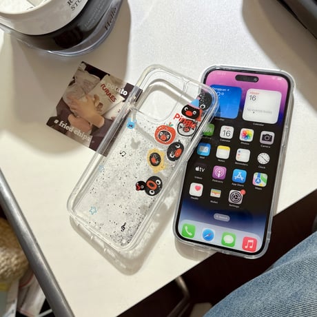 動くペンギン iPhone15/16ケース 液体入り アイフォン14プロ/13promaxカバー ギフトに最適[M4582]