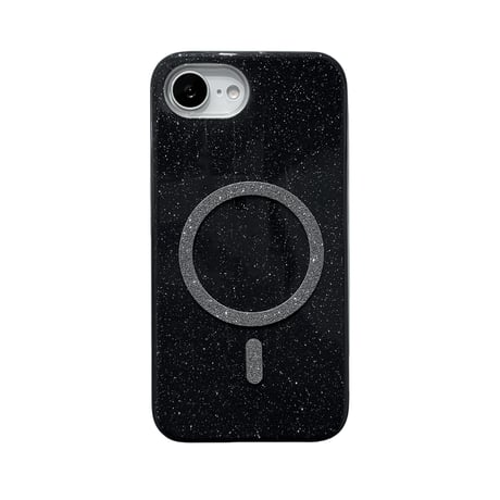 キラキラ iPhone17e/16eケース MagSafe対応 iPhone17Pro/16ProMax/15ケース ラメいり 丈夫 光沢感[M6204]