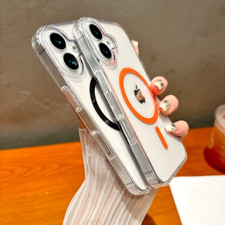 MagSafe iPhone16/16Plusケース 透明 黄ばまない iPhone15Pro/14promax/13カバー  クリアケース シンプル [M4611]
