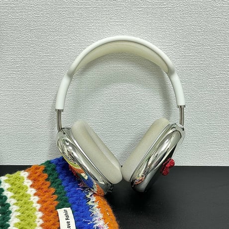 ジュエリー唇 AirPodsMaxケース 光沢感メッキ エアーポッズ マックス専用カバー かわいい おしゃれ ギフトにおすすめ[M4867]