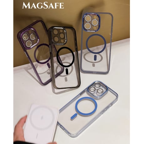 高品質高透明 Magsafe iPhone15/15proケース クリア黄ばまない iPhone14Pro/13proケース  滑り止め 丈夫 シンプルコーデ [M3765]