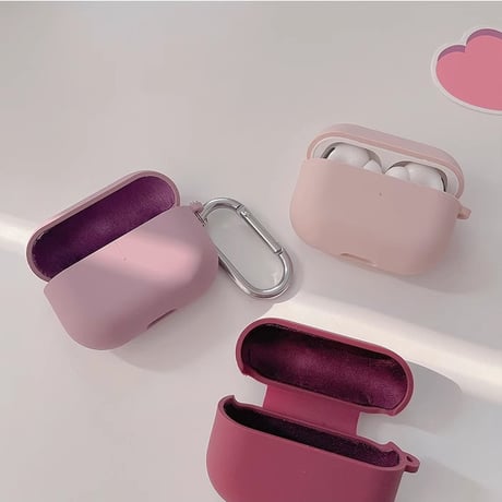 Airpods 4ケース シリコン AirpodsPro2/3ケース  可愛いエアーポッズカバー カラビナ付  指紋防止 手触りいい [M4683]