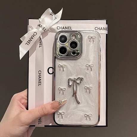 リボン iPhone16/16proケース 大人ファッション iPhone14/13pro/12ケース 高級感 おしゃれ[M4698]