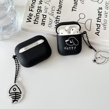 指紋防止 AirPodsPro2/Airpods3ケース かわいい猫/犬ちゃん airpods2ケース お揃い ギフトにおすすめ[M3948]