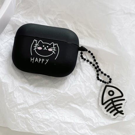 猫/犬 Airpods4ケース  指紋防止 Airpodspro2/proカバー Airpods3 キュート キーホルダー付 プレゼントにおすすめ[M5020]