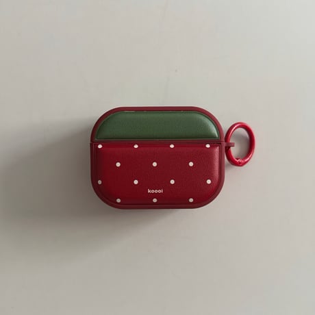 MagSafe対応 Airpods Pro3ケース ワインレッド 皮製 Airpods 4/3カバー  AirpodsPro2/1  リング付 韓国っぽ ワイヤレス充電可M6090]