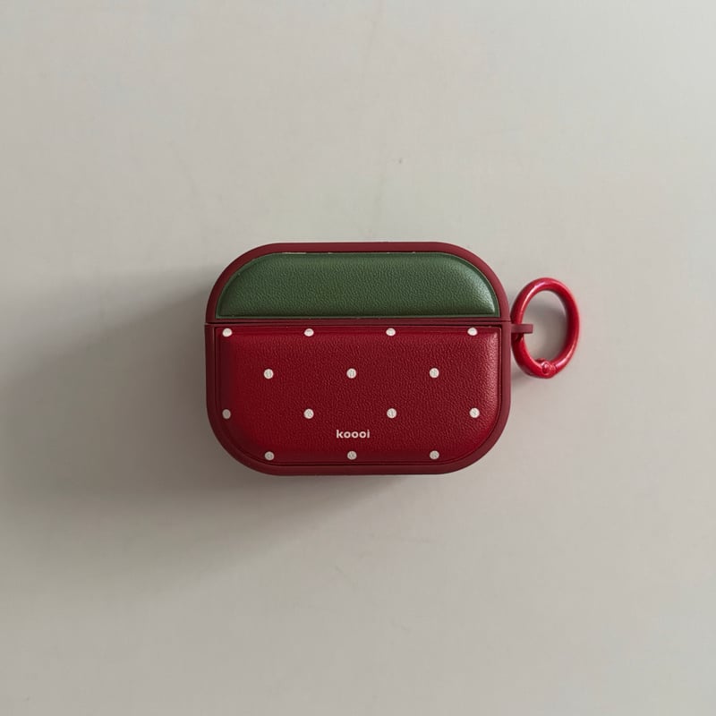 MagSafe対応 Airpods Pro3ケース ワインレッド 皮製 Airpods 4/3