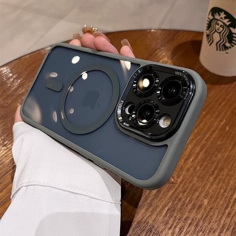 ナチュラルチタン iPhone15pro/15promaxケース ブラックチタン Magsafe対応 iPhone14/13proカバー  高級感 耐久性耐衝撃[M3571]