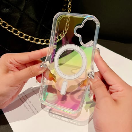 iPhone16plus/16ケース おしゃれ 透明感 iPhone15/14/13miniケース MagSafe対応 黄ばまない 多彩 [M4670]