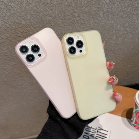 薄型軽量 iPhone16pro/16ケース 指紋防止 マット素材 iPhone15promax/14/13proカバー 半透明 夏向け 男女兼用  [M5366]