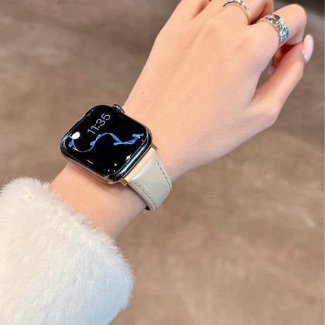 マグネット式バックル  AppleWatchベルト レザー調 艶感 AppleWatchバンド Series 12/11/10/9/8 SE Ultra4/3/2 高級感エレガント[M6726]