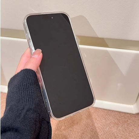 液体コーヒー iPhone15/15proケース 動く氷入り iPhone14/13pro/12クリアケース ストレス発散 頑丈[M4311]