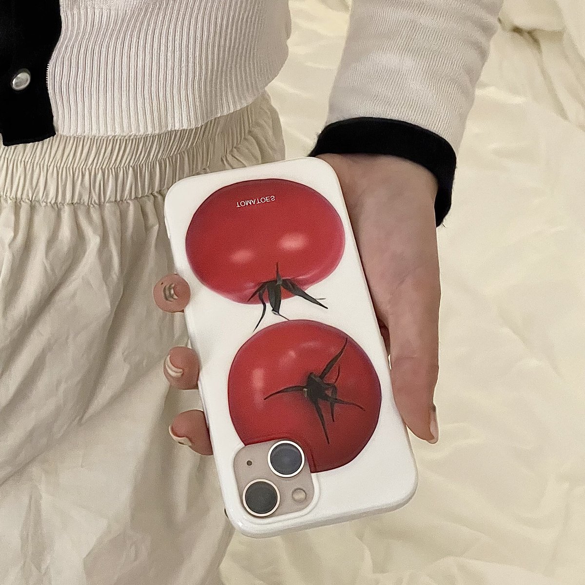 トマト アイフォン13/12proケース 可愛い iphoneXS/11カバー