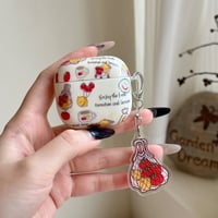 落書き Airpods4ケース 果物キーチェーン AirpodsPro2ケース airpods3/2ケース gift 個性ファッション[M5535]