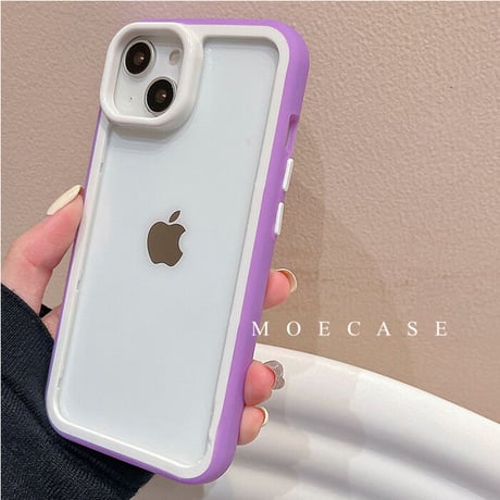 バンパー iPhone14/14proカバー 放熱 iPhone13/12/11promaxケース カラー枠 頑丈耐衝撃 シンプル風  男女兼用[M3191]