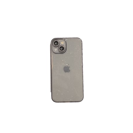 ラメ クリア iPhone15/15proケース キラキラレンズフィルム iPhone14pro/13/12カバー 薄型ソフトケース 高透明 [M4053]