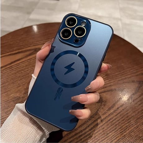MagSafe対応 iPhone15Pro/15ProMaxケース 指紋防止 耐衝撃 iPhone14/13/12proケース レンズ保護 丈夫耐久性[M3879]