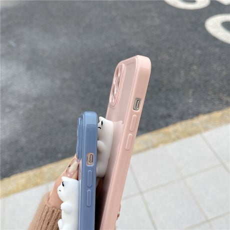 立体柔らかい猫付 iphone11/12proケース ストレス解散  つまむcat iphoneXR/SE2カバー ツヤ感  超可愛い頑丈アイフォンケースM289