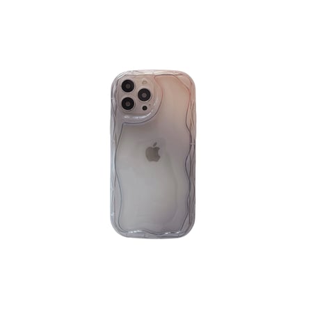 グレー/パープル iphone13/14ケース  高透明グラデーション アイフォン12pro/11カバー  お揃い 耐衝撃 男女向け プレゼントにおすすめ[M2977]