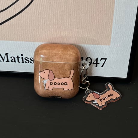 ギフトに最適 Airpods4ケース  可愛い犬ちゃん  Airpodspro2/proカバー Airpods3 チャーム/ストラップ付 キュート[M4791]