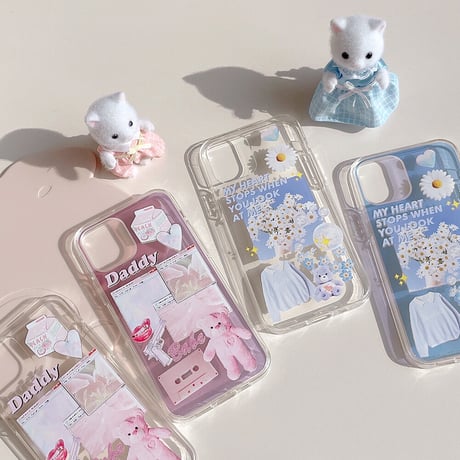 [韓国商品] Bebe half mirror iphone case