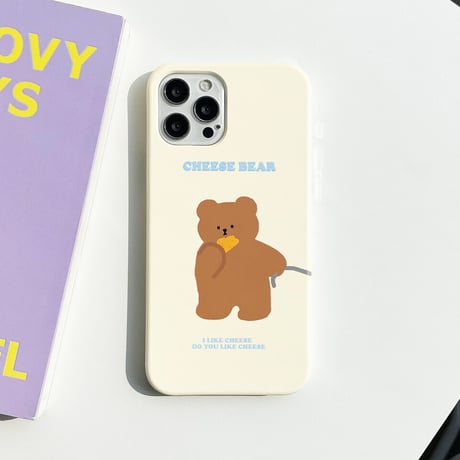 [韓国商品] Cheese bear Clear/Hard iPhone case 710