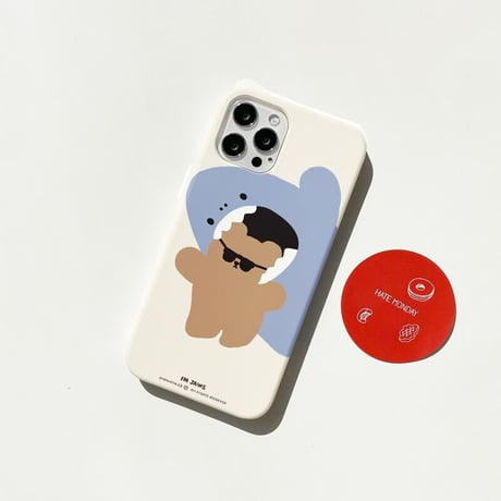 [韓国商品] Eating Bear Clear/Hard iPhone case 456