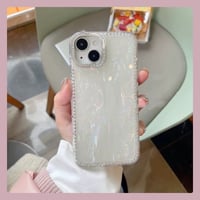 White aurora jewel iphoneケース
