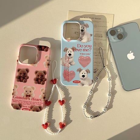 [韓国商品] Love bear doggy iPhone/Galaxyケース