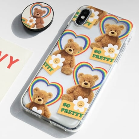 [韓国商品] Pretty teddy case 379