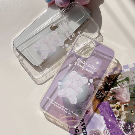 [韓国商品] Pinky Jelly halfmirror iPhone/Galaxy Case  (ハーフミラー)
